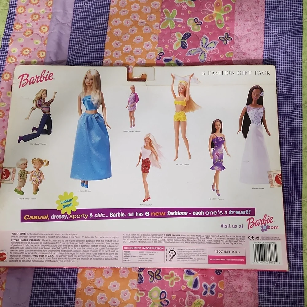 Brand New never opened Barbie fashions.